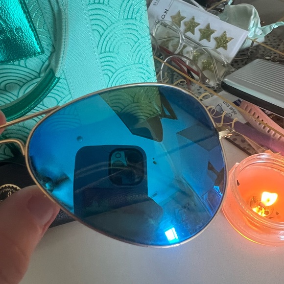 Blue aviator ray bans - Picture 3 of 4